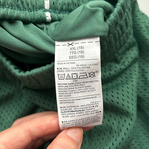 High-Waisted Mesh Performance Shorts for Girls NWT - Picture 3 of 3